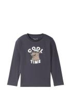 Printed Longsleeve Tops T-shirts Long-sleeved T-shirts Grey Tom Tailor