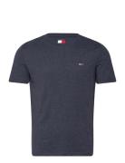 Tjm Xslim Jaspe Htr Tee Ext Tops T-shirts Short-sleeved Navy Tommy Jea...