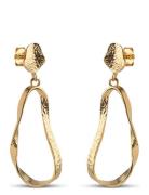 Aloma Small Earring Korvakoru Korut Gold Enamel Copenhagen