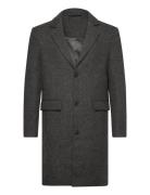 Slhjamie Coat Jkt Villakangastakki Pitkä Takki Grey Selected Homme