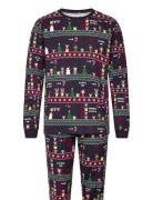 Vintage Gaming Pyjamas Pyjama Navy Christmas Sweats