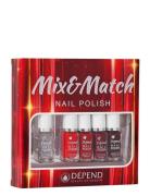 Nail Polish 5-Pack Kynsilakka Meikki Nude Depend Cosmetic