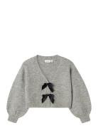 Nkfrina Knit Card Tops Knitwear Cardigans Grey Name It