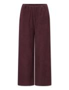 Bella Pants - Corduroy Bottoms Trousers Wide Leg Burgundy STUDIO FEDER