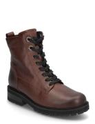 Laced Ankle Boot, Warmlining Shoes Boots Ankle Boots Laced Boots Brown...