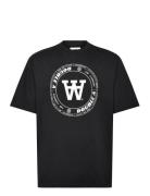 Wwasa Tirewall T-Shirt Gots Tops T-shirts Short-sleeved Black Double A...