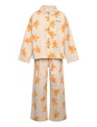 Gingerbread All Over Lounge Set Pyjamasetti Pyjama Cream Bobo Choses