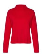 Perkins-Neck Sweater Tops Knitwear Turtleneck Red Mango