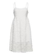 Emilia Dress Polvipituinen Mekko White Gina Tricot