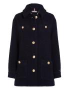 Boucle Gold Button Shacket Villakangastakki Navy Tommy Hilfiger