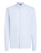 Oxford Dobby Rf Shirt Tops Shirts Casual Blue Tommy Hilfiger