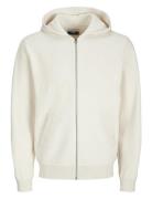 Jcocaleb Knit Zip Hoodie Bf Tops Sweat-shirts & Hoodies Hoodies White ...