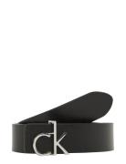 Ck Thin Belt 1.5Cm Pebble Vyö Black Calvin Klein