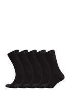 Essential Sock 5P Underwear Socks Regular Socks Black Björn Borg