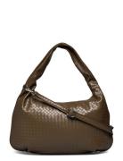 Peony Hobo Bag Bags Top Handle Bags Brown Noella