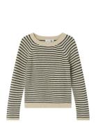 Nmmlesse Slim Ls Knit Tops Knitwear Pullovers Cream Name It