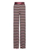 Tnmadeline Wide Rib Pants Bottoms Trousers Multi/patterned The New