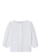 Nmfloreen Ls Shirt Tops Shirts Long-sleeved Shirts White Name It