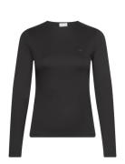 Liquid Touch C-Nk Top Ls Tops T-shirts & Tops Long-sleeved Black Calvi...