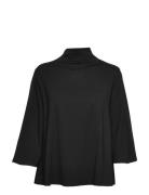 Mabirdini Tops Blouses Long-sleeved Black Masai