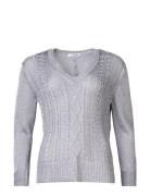 Viscose-Blend Knit, Krause Tops Knitwear Jumpers Silver Ivo Nikkolo