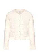 Cardigan Feather Yarn With Flo Tops Knitwear Cardigans Cream Lindex