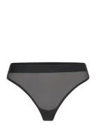 Mesh Thong Stringit Alusvaatteet Black Organic Basics