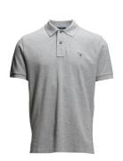 Original Pique Ss Rugger Tops Polos Short-sleeved Grey GANT