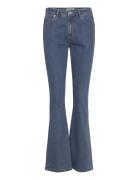 Ivy-Tara Jeans Cool Coating Denim Bottoms Jeans Flares Blue IVY Copenh...