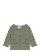 Cardigan Knit Tops Knitwear Cardigans Green Minymo