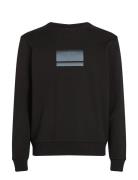 Gradient Logo Sweatshirt Tops Sweat-shirts & Hoodies Sweat-shirts Blac...