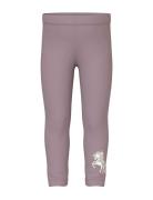 Nmfdavina Aop Swe Legging Bru Bottoms Leggings Purple Name It