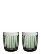 Raami Tumbler 26Cl Pine Green 2Pc Home Tableware Glass Drinking Glass ...