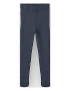 Benna Rib Leggin Bottoms Leggings Navy Fliink