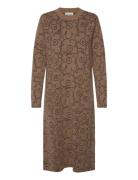 Ennallaan Piirto Unikko Polvipituinen Mekko Brown Marimekko