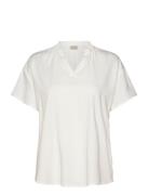 Frjustina Bl 1 Tops Blouses Short-sleeved White Fransa