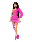 Deluxe Style #2 Doll In Pink Core Top And Skirt Set, Black Hair & Pros...