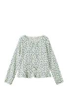 Nkfbiba Ls Top Tops T-shirts Long-sleeved T-shirts Cream Name It