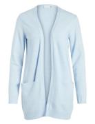 Viril Open L/S Knit Cardigan Tops Knitwear Cardigans Blue Vila