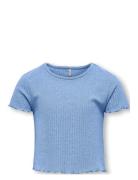 Kognella S/S O-Neck Top Tops T-shirts Short-sleeved Blue Kids Only