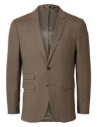 Slhslim-Neil Blz B Suits & Blazers Blazers Single Breasted Blazers Bei...