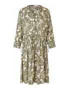 Manimat Polvipituinen Mekko Khaki Green Masai