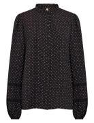 Sc-Orit Tops Blouses Long-sleeved Black Soyaconcept