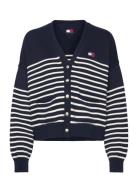 Tjw Cable Cardigan Tops Knitwear Cardigans Navy Tommy Jeans