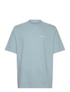 Anf Mens Graphics Tops T-shirts Short-sleeved Blue Abercrombie & Fitch