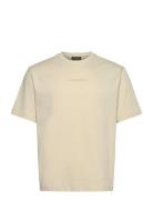 Hale Heavy Logo T-Shirt Tops T-shirts Short-sleeved Cream J. Lindeberg