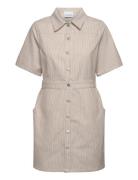 Benita Dress Lyhyt Mekko Beige Noella