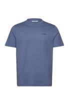 Dune Logo Ss Gots Tops T-shirts Short-sleeved Blue Gabba
