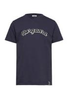 Printed Tee Thorlino Tee Tops T-shirts Short-sleeved Navy Mads Nørgaar...