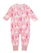Körsbärsblomma Pyjamas Pyjama Sie Jumpsuit Haalari Pink MUMIN